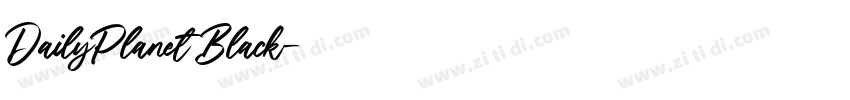 DailyPlanet Black字体转换